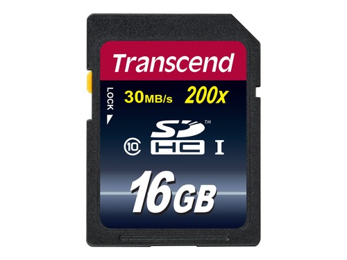 Transcend sdhc 16gb class - class, 10